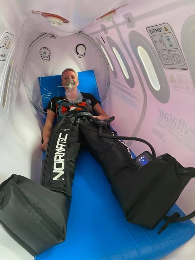 patiente en pressothérapie